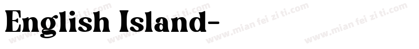 English Island字体转换